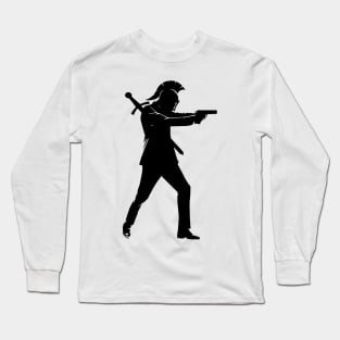 Gladiator Warrior With A Gun Long Sleeve T-Shirt